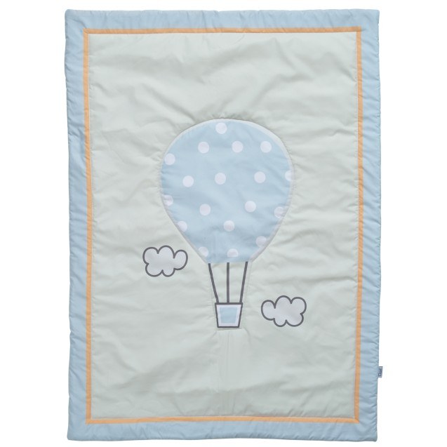 Κουβερλί Das Baby Fun 4880 Γαλάζιο- Κίτρινο-...