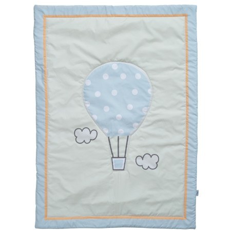 Κουβερλί Das Baby Fun 4880 Γαλάζιο- Κίτρινο- Μέντα 110x150