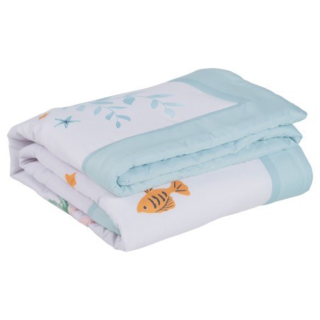 Κουβερλί Das Baby Fun 4876 Λιλά- Μέντα- Ροζ 110x150