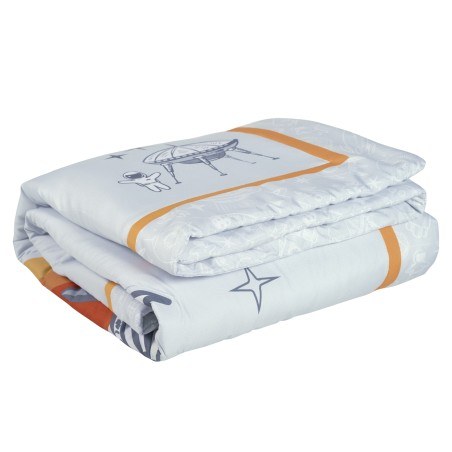 Κουβερλί Das Baby Fun 4877 Γκρι- Κίτρινο- Μπλε 110x150