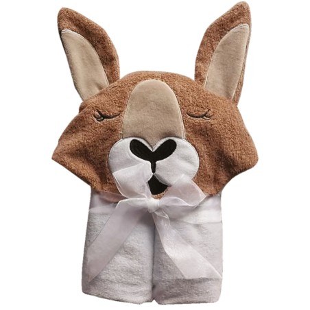 Βρεφική Κάπα Das Baby Smile Embroidery 4894 Καφέ- Λευκό 70x90