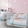 Πάντα Κούνιας Das Baby Fun Digital Print 4876 Λιλά- Μέντα- Ροζ 45x195