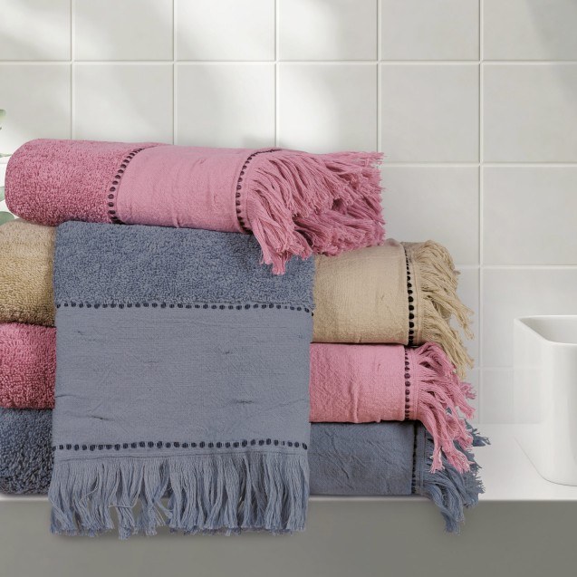 Σετ Πετσέτες 3 Τεμαχίων Das Home Daily 0698 Ραφ