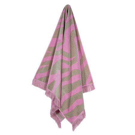 Πετσέτα Θαλάσσης Greenwich Polo Club 90x180 3854 Λαδί- Ροζ