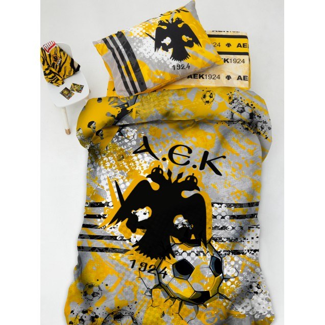 Ζεύγος Μαξιλαροθήκες Palamaiki Aek 1924 52x72 Aek8