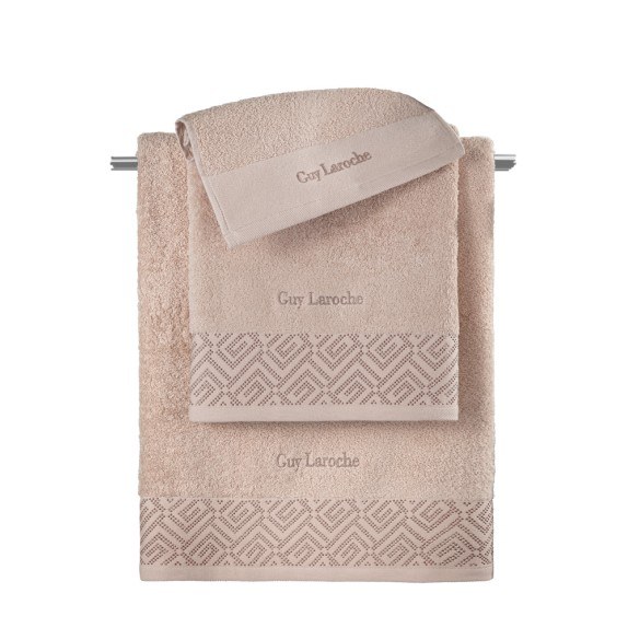 Σετ Πετσέτες 3 Τεμαχίων Guy Laroche Emblem Old Pink