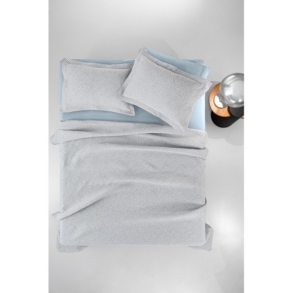 Κουβέρτα Υπέρδιπλη Guy Laroche Tetris Silver 245x260