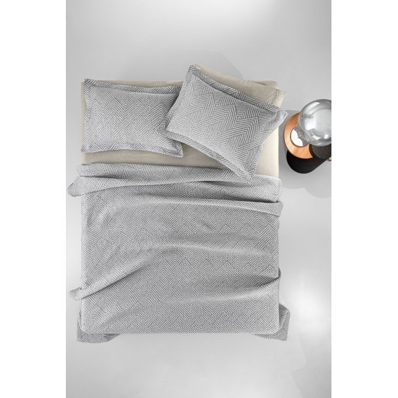 Κουβέρτα Υπέρδιπλη Guy Laroche Tetris Anthracite 245x260