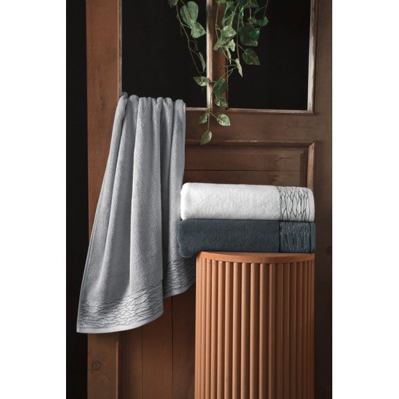 Πετσέτα Προσώπου Guy Laroche Tiber Anthracite 50x90