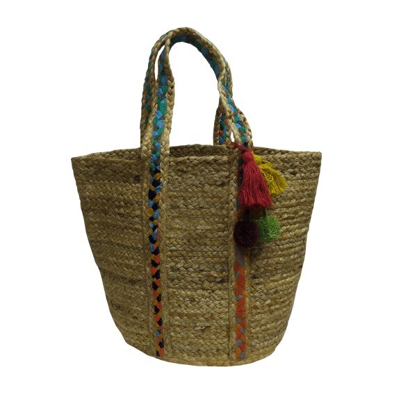 Τσάντα Θαλάσσης ΚΟΜΒΟΣ 50% Γιούτα - 50% Βαμβάκι Natural...