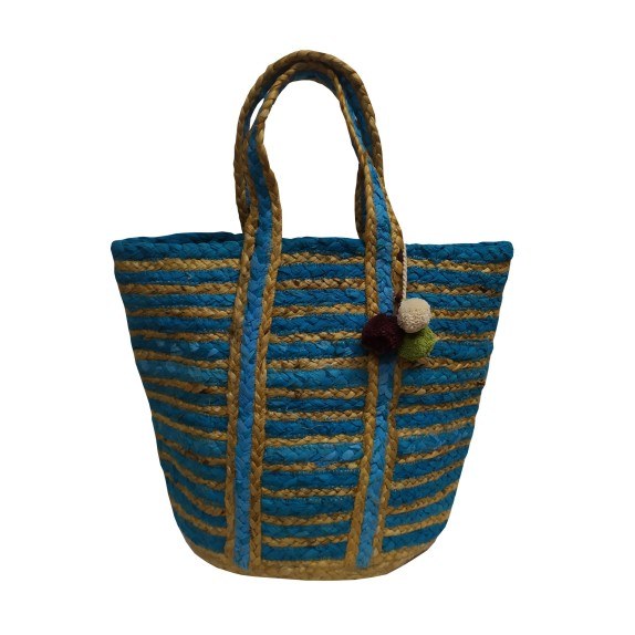 Τσάντα Θαλάσσης ΚΟΜΒΟΣ 50% Γιούτα - 50% Βαμβάκι Natural -...