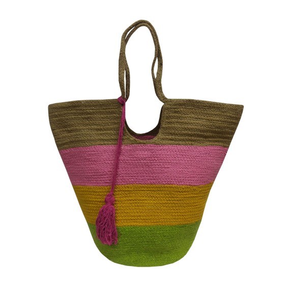 Τσάντα Θαλάσσης ΚΟΜΒΟΣ 100% Βαμβάκι Multicolor 40x50 -...