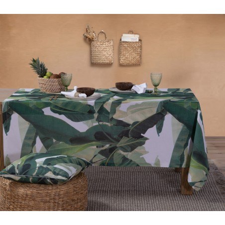 Τραπεζομάντηλο Nef-Nef Tropicana 140x140 Green