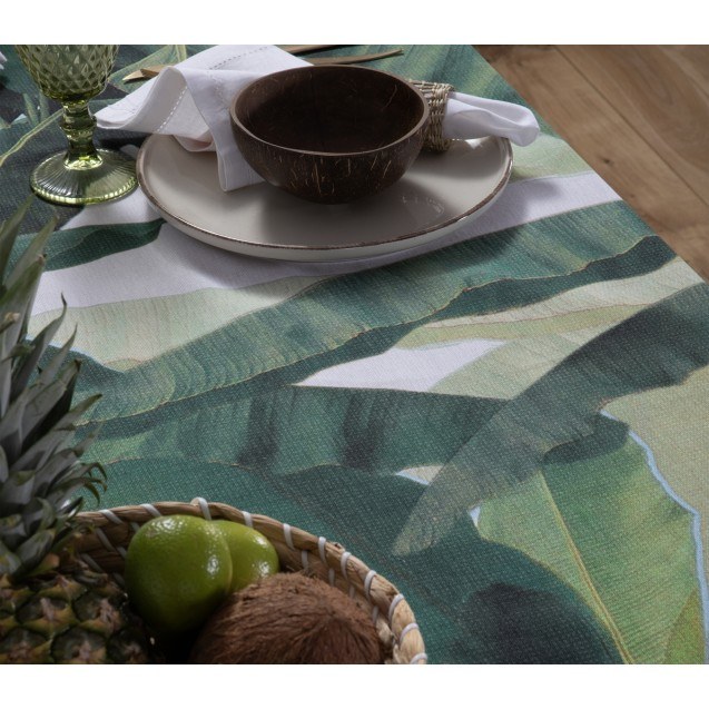 Τραπεζομάντηλο Nef-Nef Tropicana 140x140 Green