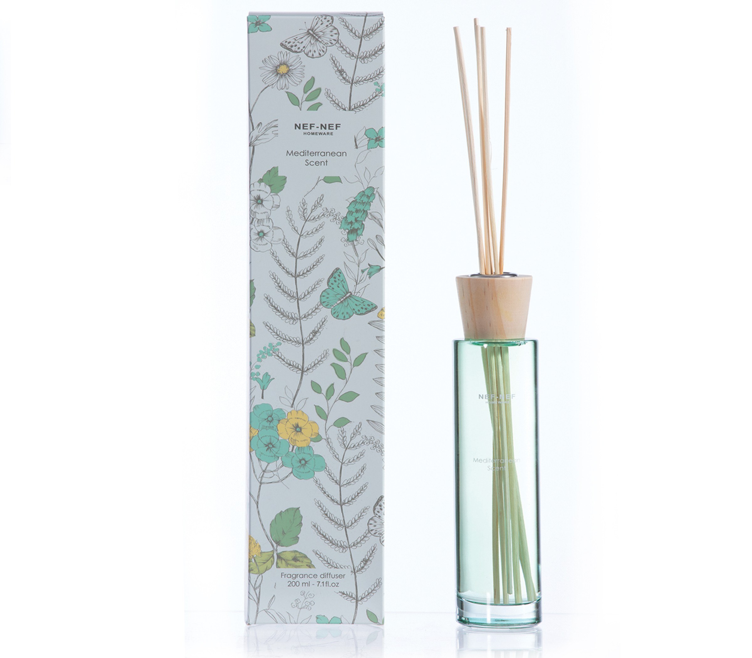 Αρωματικό Χώρου Nef-Nef Me Στικς Mediterranean 200ml Green