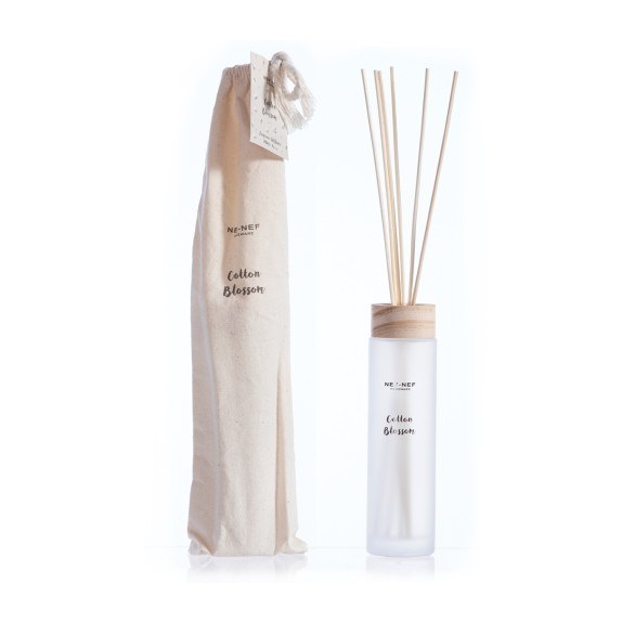 Αρωματικό Χώρου Nef-Nef Me Στικς Cotton Blossom 200ml White