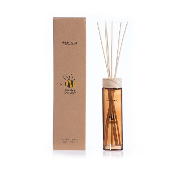 Αρωματικό Χώρου Nef-Nef Me Στικς Honey Coconut 200ml Brown
