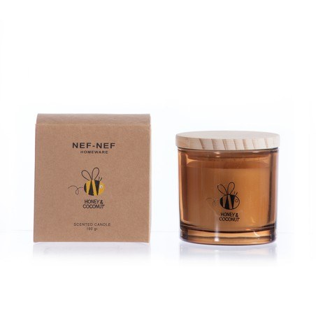 Αρωματικό Κερί Nef-Nef Honey Coconut 190gr Brown