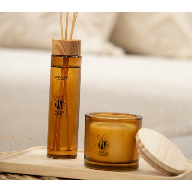 Αρωματικό Κερί Nef-Nef Honey Coconut 190gr Brown