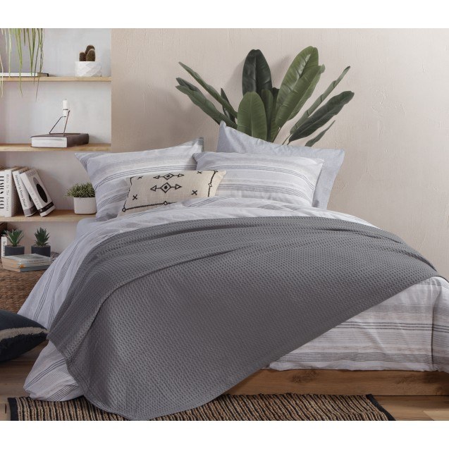 Κουβέρτα Πικέ Nef-Nef Μονή New Golf 1023-Linen...