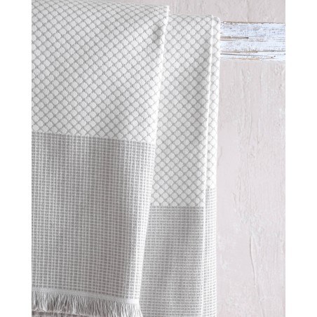 Μαξιλαροθήκη Διακόσμησης Rythmos Ombre Γκρι 40x40