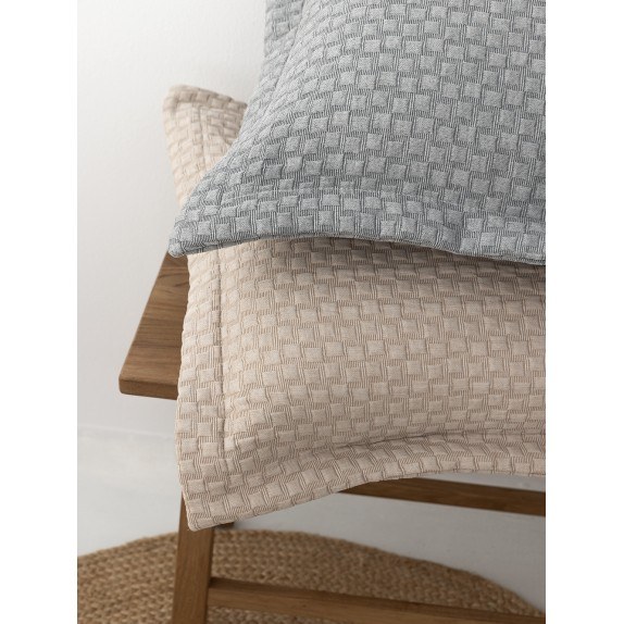 Κουβέρτα Matelasse Palamaiki 230x260 Daphne Beige