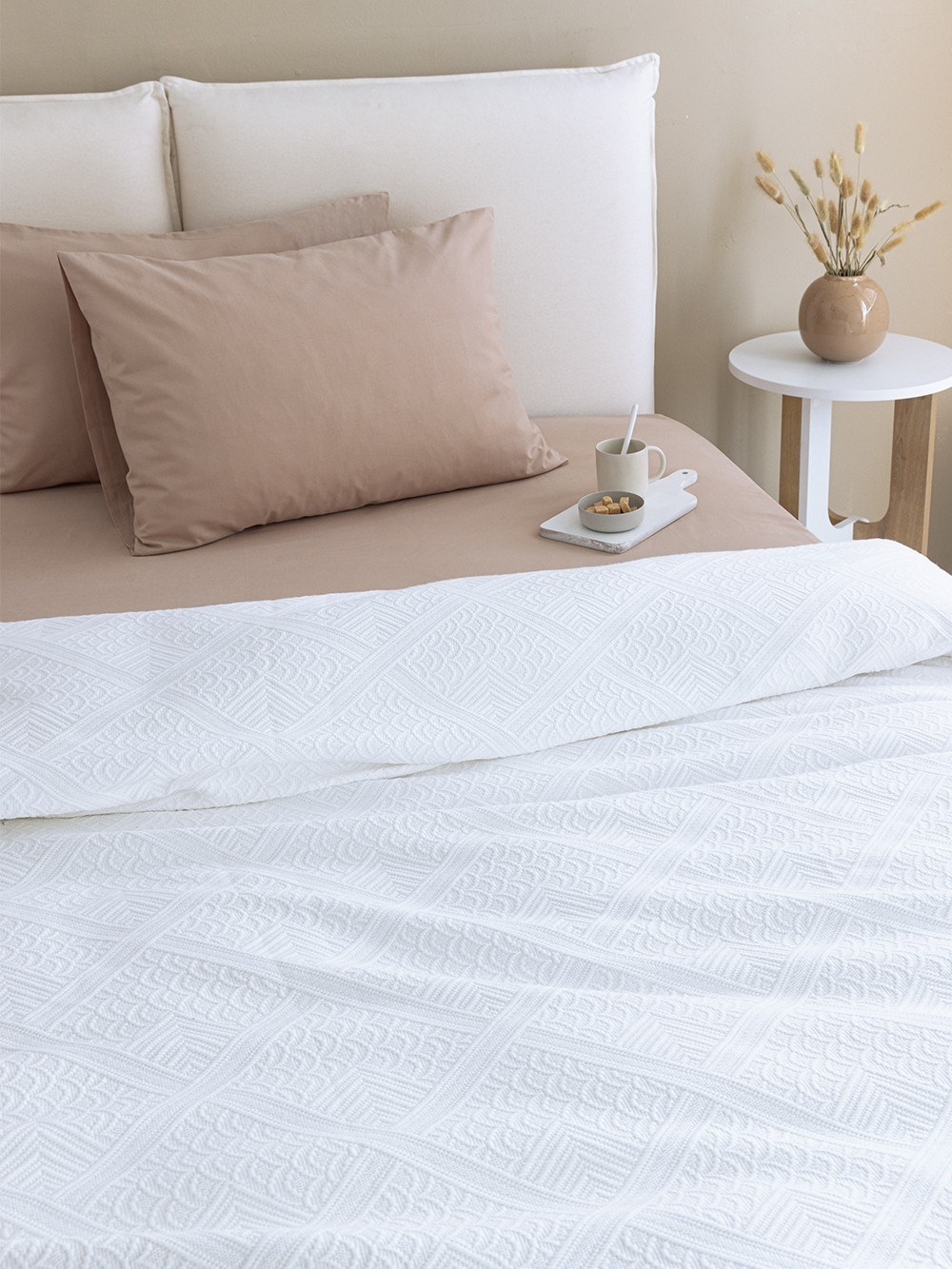 Κουβέρτες, Παπλώματα Anesis Home - ΣΗΜΑΝΤΙΚΟ: Σε περίπτωση διαφοράς τιμής από το κατάστημα ισχύει παντα και μόνο η τιμή του καταστήματος Κουβέρτα Palamaiki 170x260 Carla White