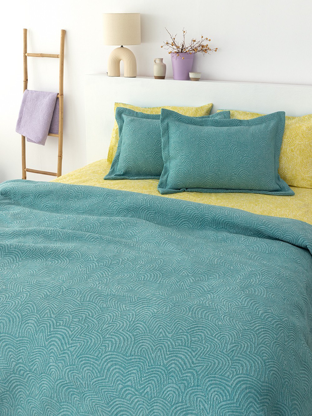 Palamaiki Κουβέρτα Matelasse Palamaiki 230x260 Adel Petrol