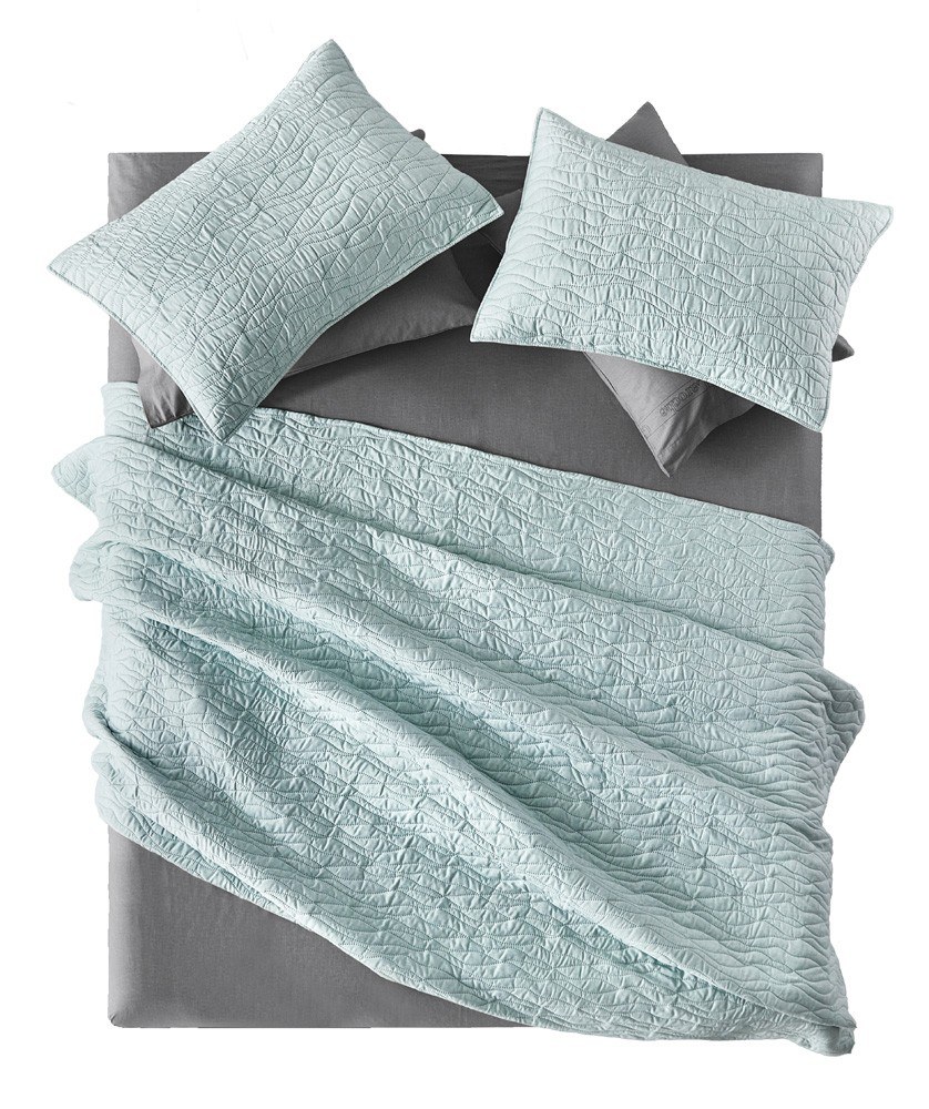 Σετ Κουβερλί Μονό 2 Τεμαχίων Guy Laroche Shadow Mint 160x220