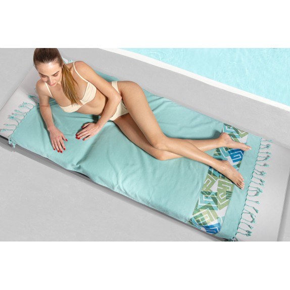 Πετσέτα Θαλάσσης Παρεό Guy Laroche Pestemal 22 Aqua 90x170