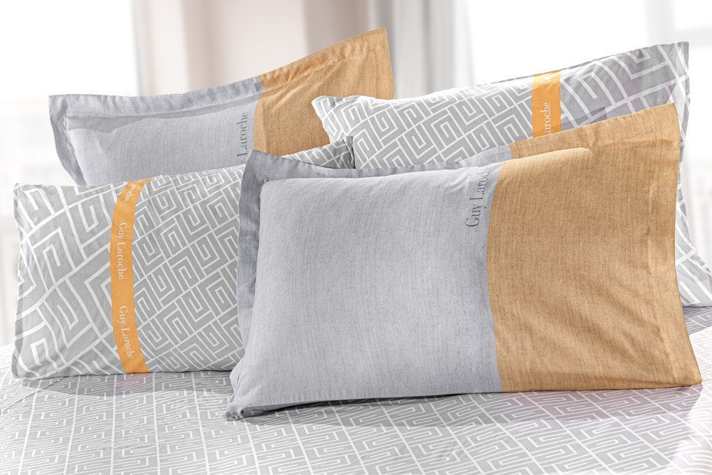 Guy Laroche Σετ Μαξιλαροθήκες 2 Τεμαχίων Guy Laroche Oxford Occio Grey 50x70