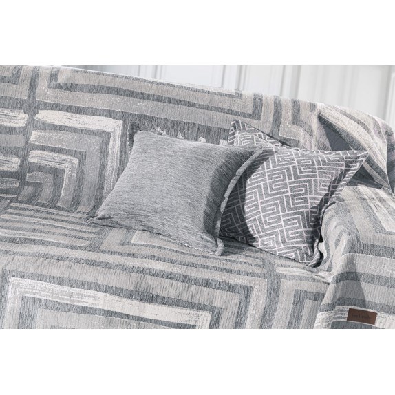 Μαξιλαροθήκη Διακόσμησης Guy Laroche Draw Silver 50x50