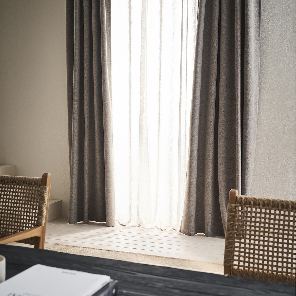Κουρτίνα Συσκότισης με σιρίτι Gofis Home Nap Warm Beige