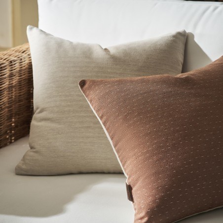 Μαξιλαροθήκη Gofis Home Rukia Offwhite / Stone Brown 269 50x50