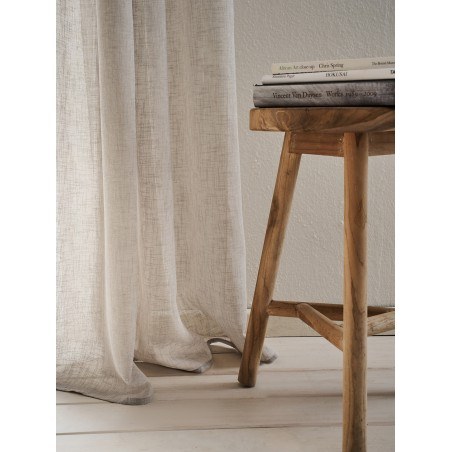 Κουρτίνα με σιρίτι Gofis Home Combe Willow Elephant Grey  502/45 200x295