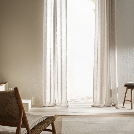 Κουρτίνα με σιρίτι Gofis Home Combe Willow Elephant Grey  502/45 200x295