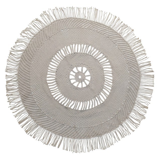 Χαλί Macrame ΚΟΜΒΟΣ Στρογγυλό 100% Cotton...