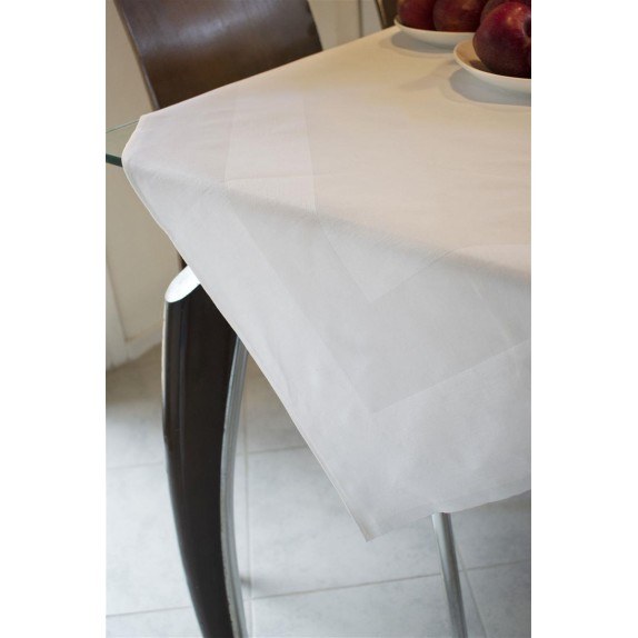 Ναπερόν Τραπεζίου Dimcol Tigris 100X100 White 100% Cotton