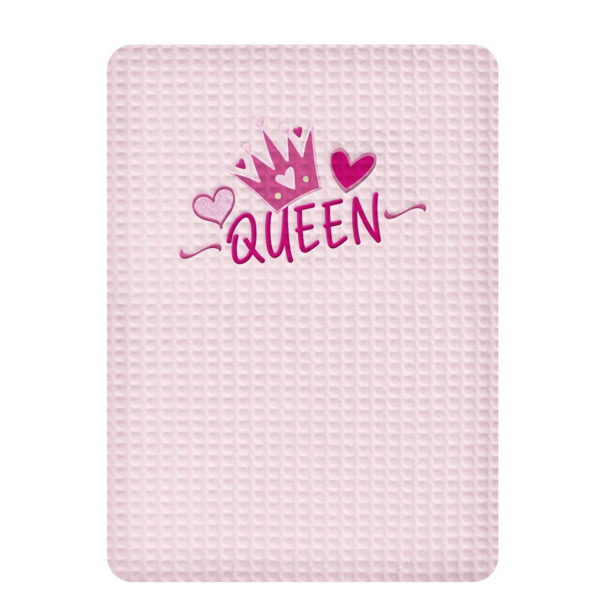 Κουβέρτα Πικέ Αγκαλιάς Adam Home Queen Pink 80x110