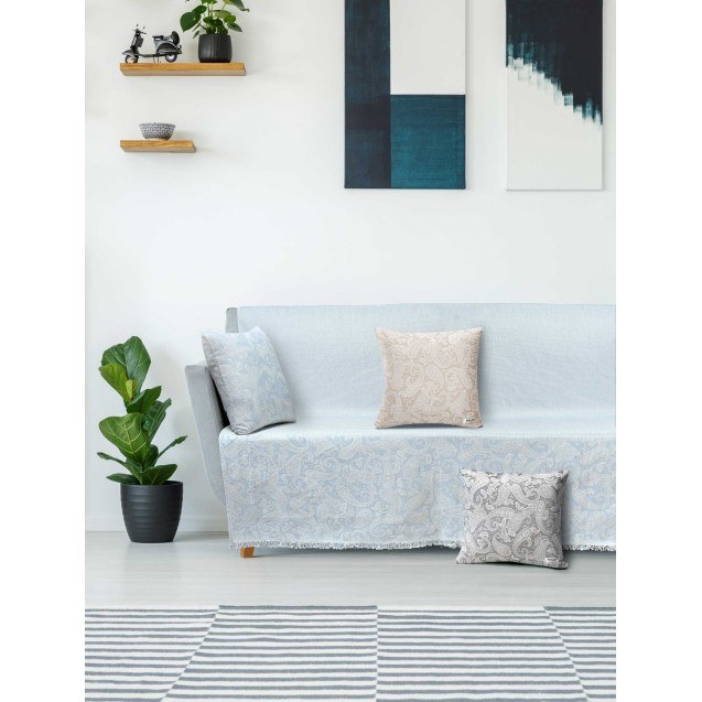 Ριχτάρι Πολυθρόνας Madi 170x180 Rococo Cyan