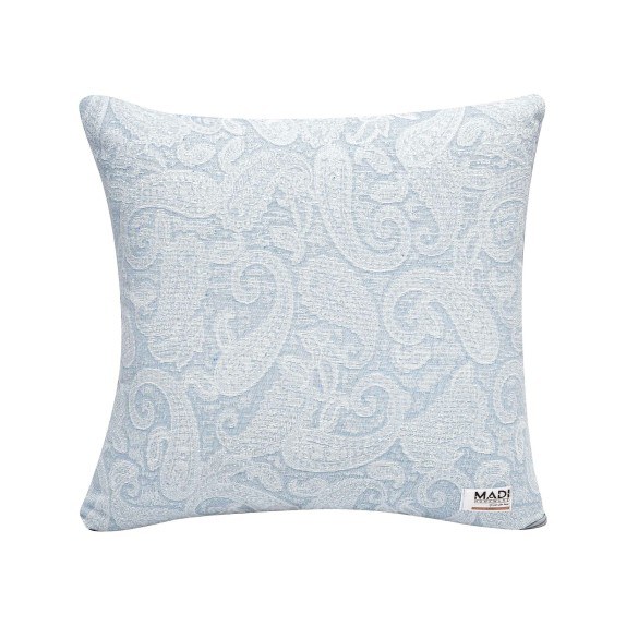 Διακοσμητική Μαξιλαροθήκη Madi 45x45 Rococo Cyan