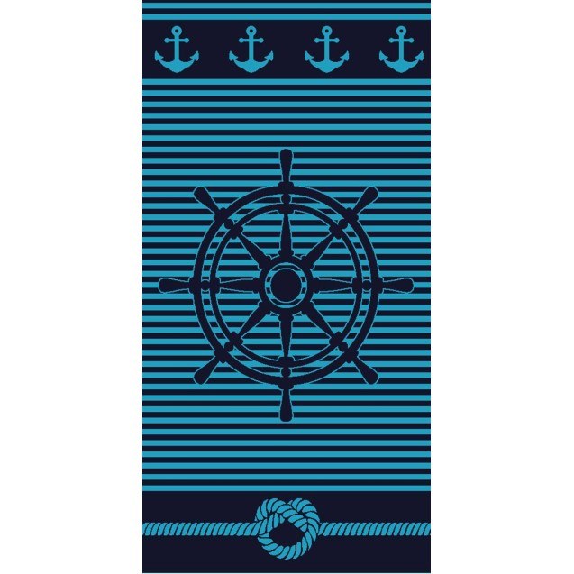 Πετσέτα Θαλάσσης Βελουτέ Ζακάρ Dimcol 228 87x165