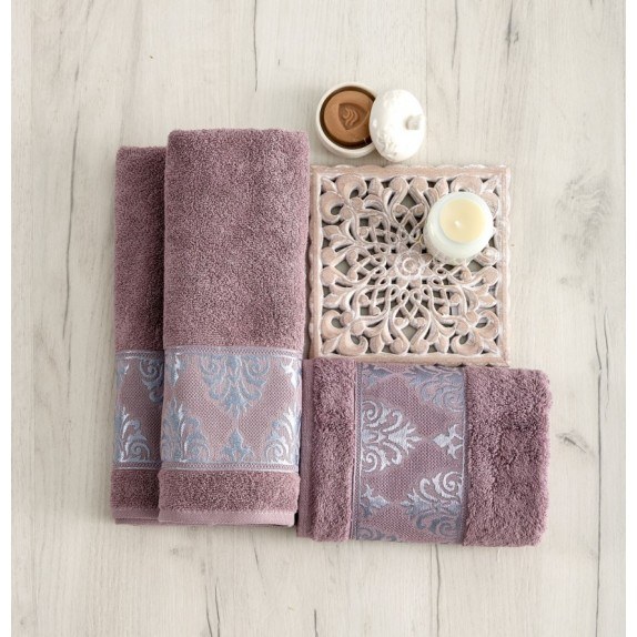 Πετσέτα Μπάνιου Sb Home Marley Violet 70x140