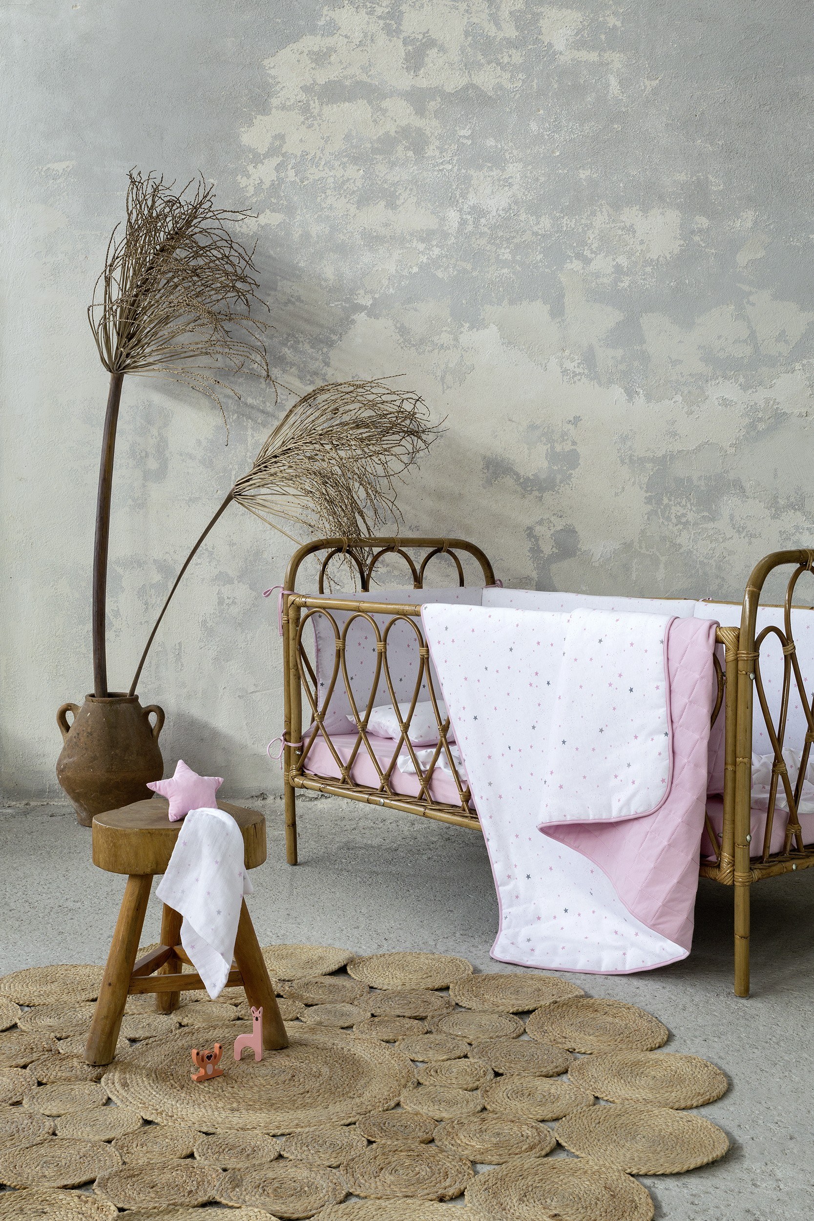 Κουβερλί Κούνιας 100x140 Nene - Pink