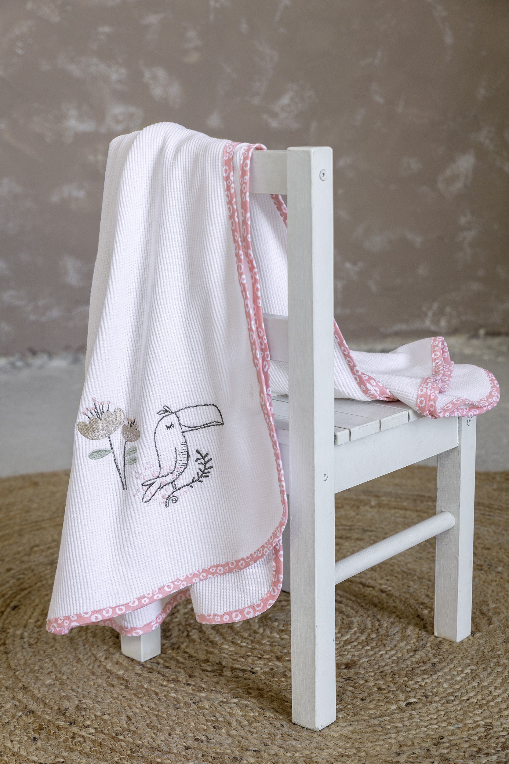 Κουβέρτα Πικέ 110x140 - Toco Toucan