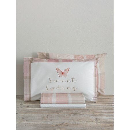 Σετ Σεντόνια Υπέρδιπλα 4 Τεμαχίων Nima - Sweet Spring