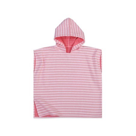 Παιδικό Πόντσο Παραλίας Nef-Nef Sweet Line 60x60 Coral