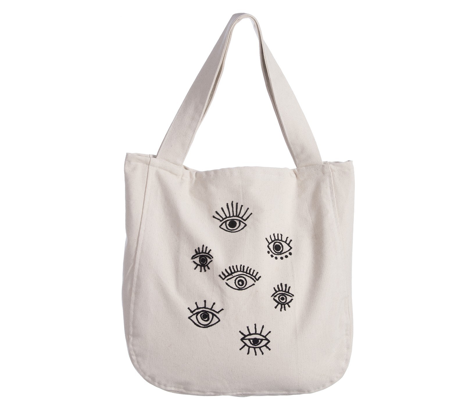 Τσάντα Θαλάσσης Nef-Nef Eyes On Me 45x45 Ecru