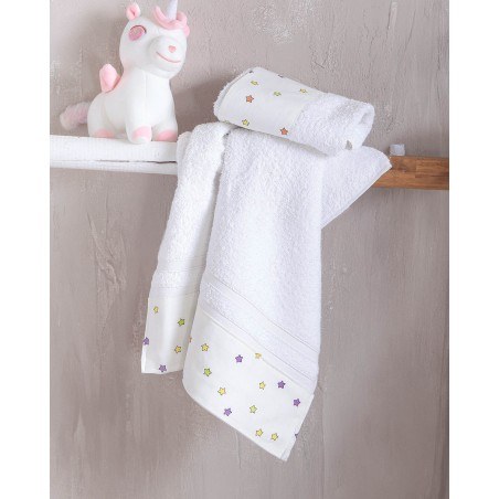 Σετ Παιδική Παπλωματοθήκη Ημίδιπλη 2 Τεμαχίων Rythmos Blaze Λευκό 160x250