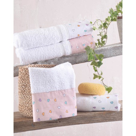 Σετ Πετσέτες 3 Τεμαχίων Rythmos Tiny Heart Σε Κουτί